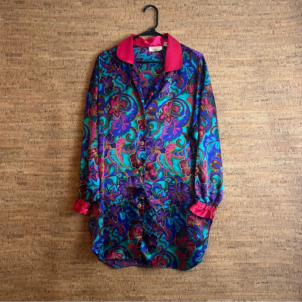 Victoria’s Secret Gold Label Satin Pajama Top